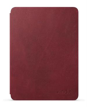 eBookReader Amazon Premium læder cover Kindle Paperwhite 2024 ruby forfra